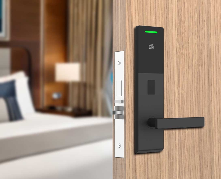 What is a hotel door lock called?