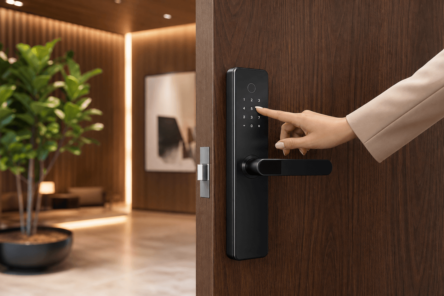 Unlocking the Future of Access Control: KEYPLUS's Edge in Level Door Lock Innovation