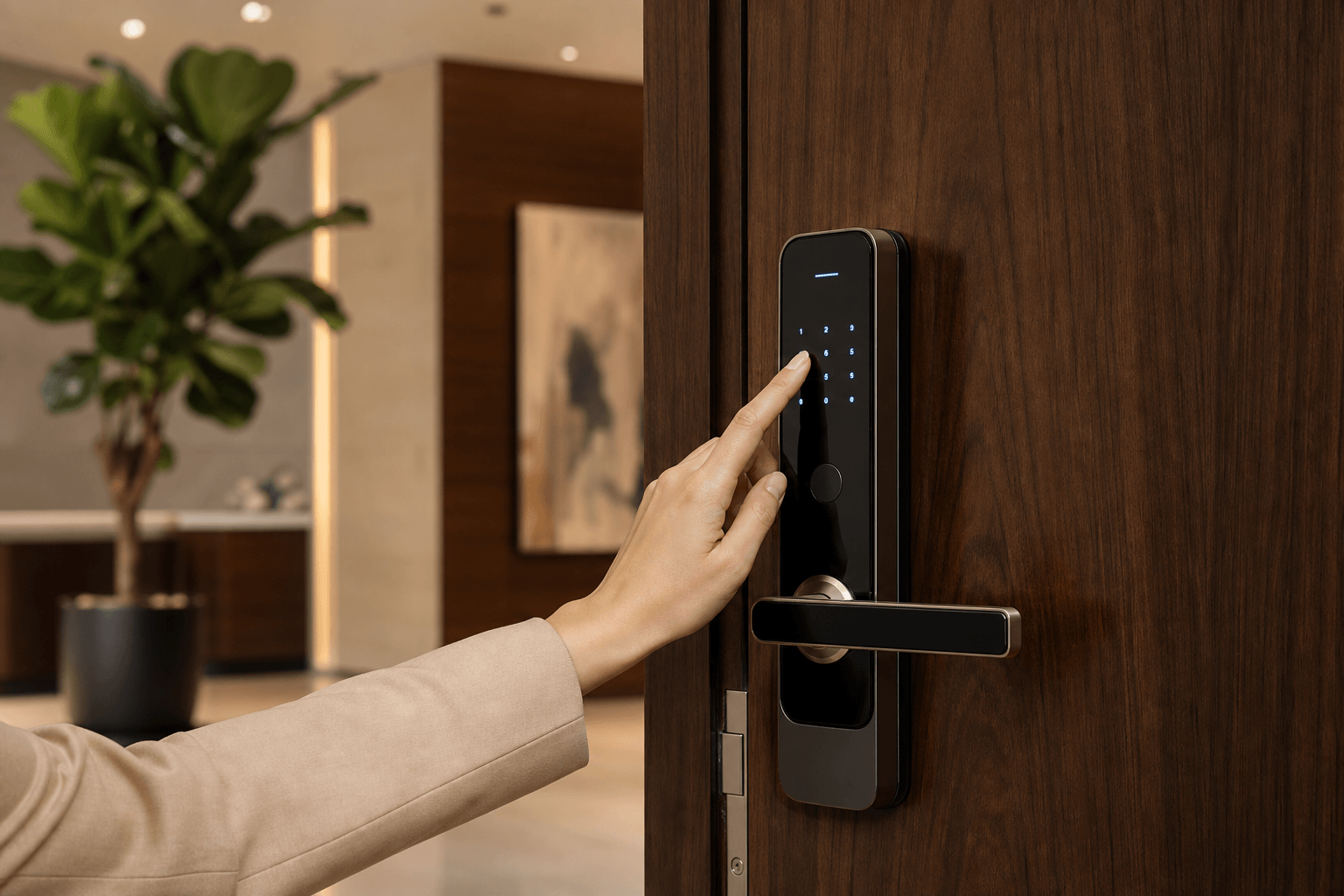 Redefining Hospitality Security: Smart Locks for Hotels Powered by KEYPLUS