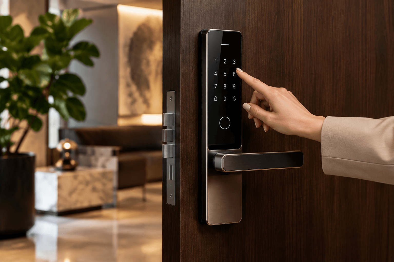 Revolutionizing Hotel Access Control with Keyless Entry Locks: The KEYPLUS Advantage